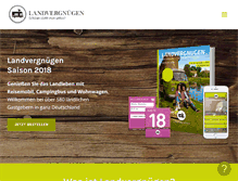 Tablet Screenshot of landvergnuegen.com